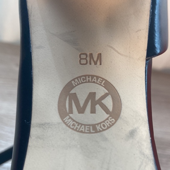 Michael Michael Kors stiletto heels gold logo 8 - Picture 11 of 16